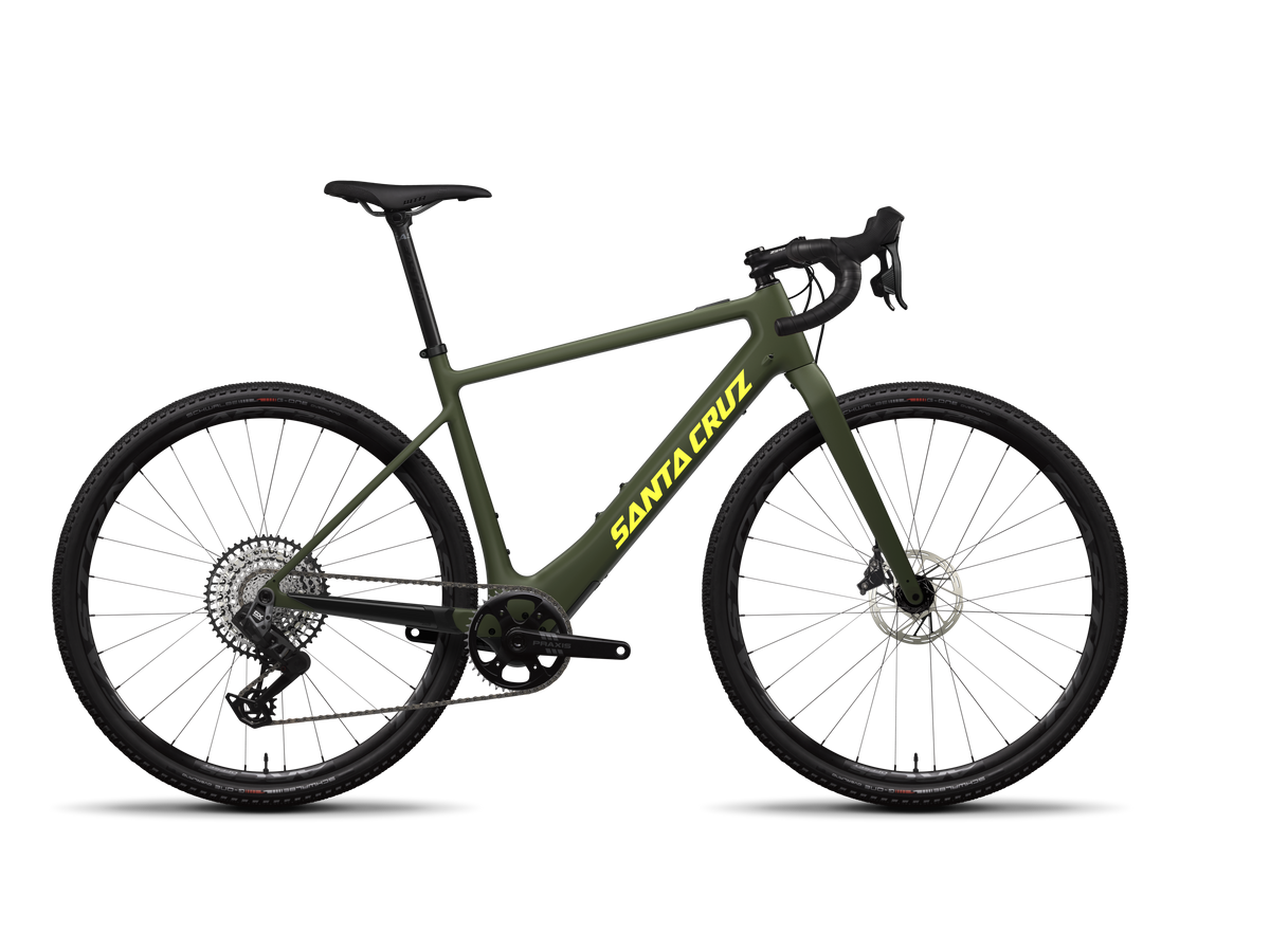 Skitch GX AXS Flat Bar Electric Mountain Bike - Matte Olive Green