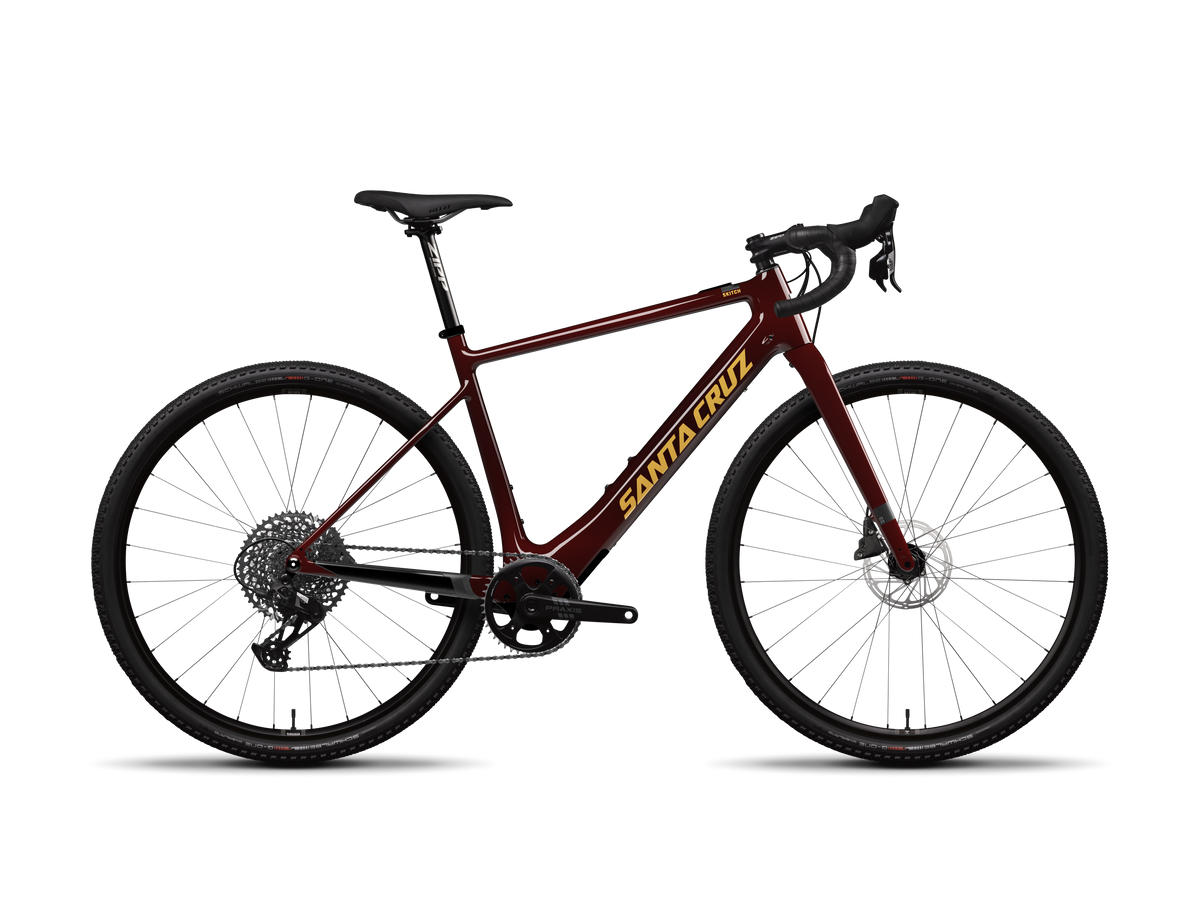 Skitch GX AXS Flat Bar Electric Mountain Bike - Oxblood