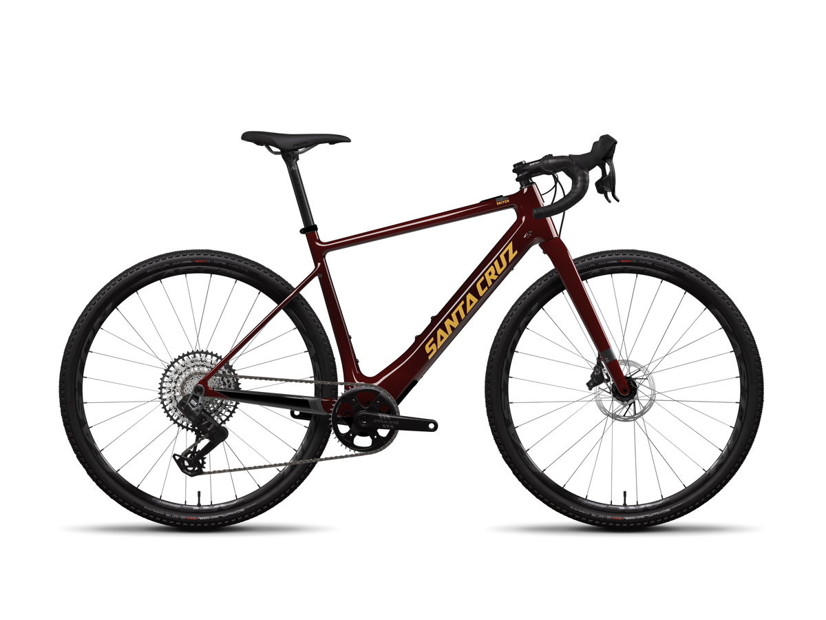 Skitch GX AXS Flat Bar Electric Mountain Bike - Oxblood
